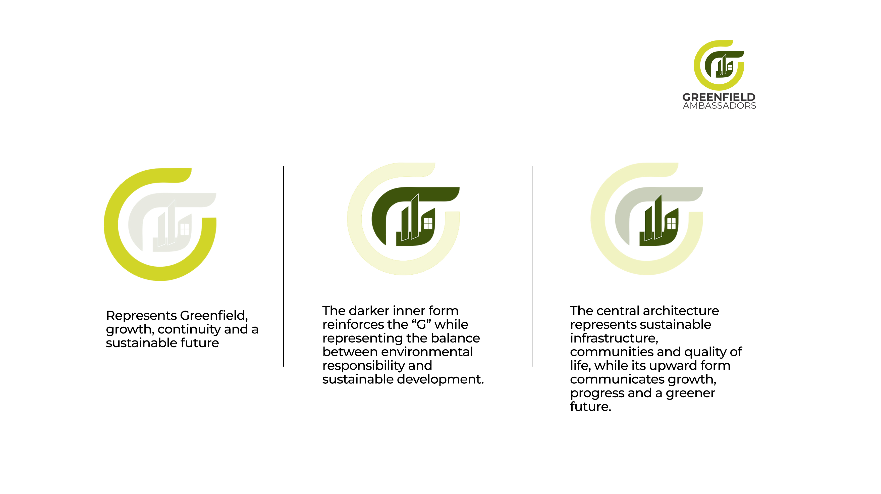 Greenfield Ambassadors Greenfield Ambassadors — branding and design work 2