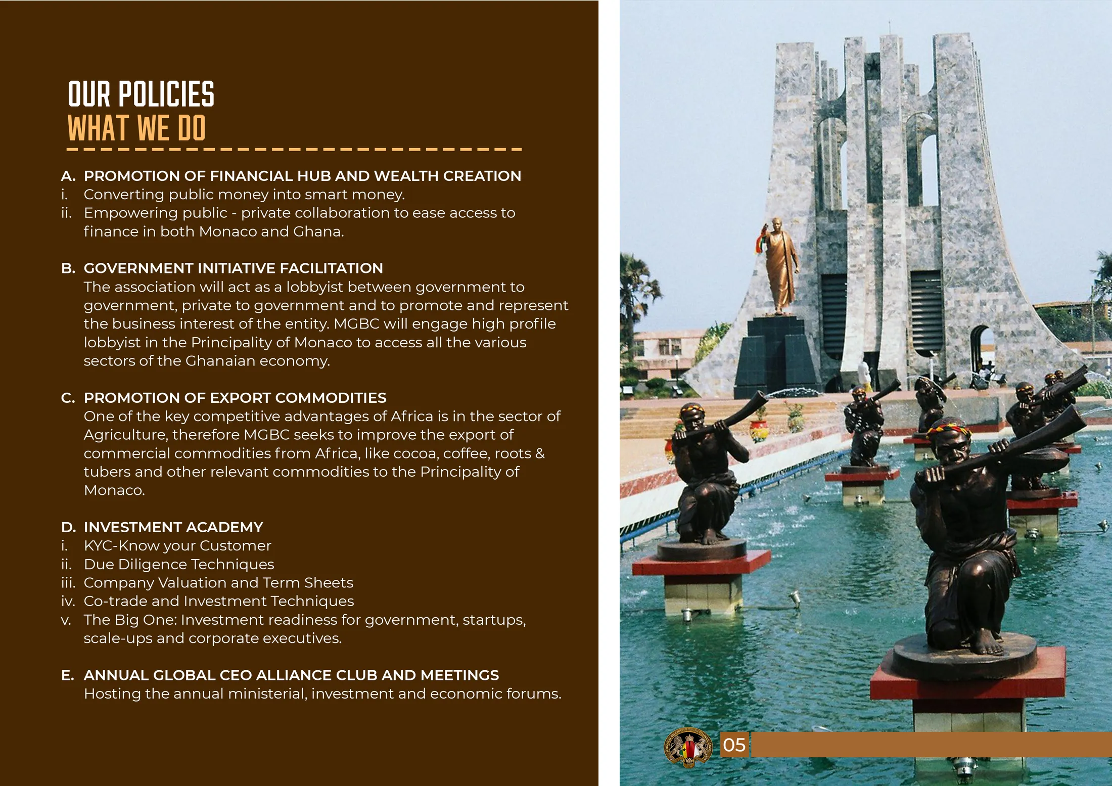 Monaco Ghana Business Council Monaco Ghana Business Council — branding and design work 12