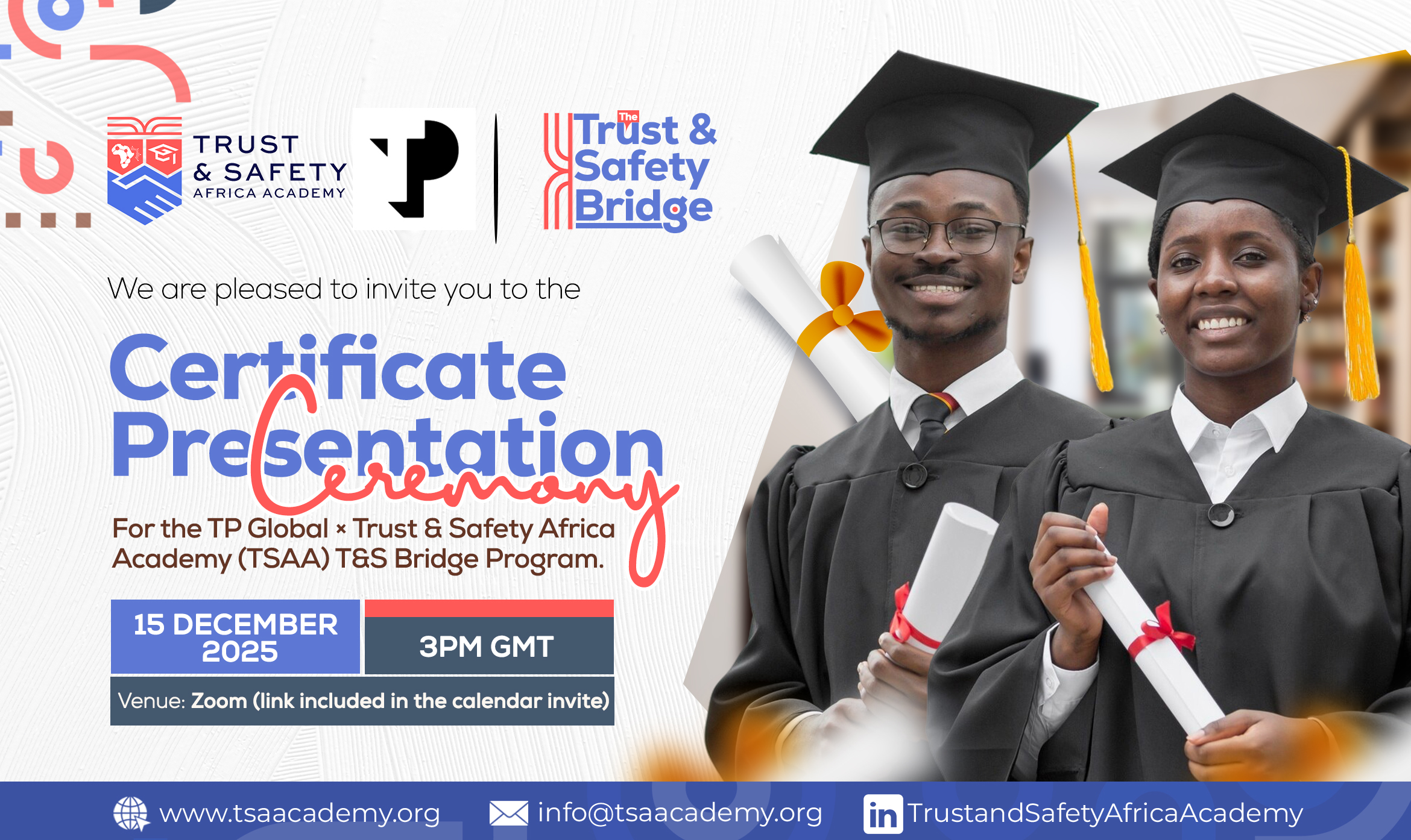 Trust & Safety Africa Academy (TSAA) Trust & Safety Africa Academy (TSAA) — branding and design work 3