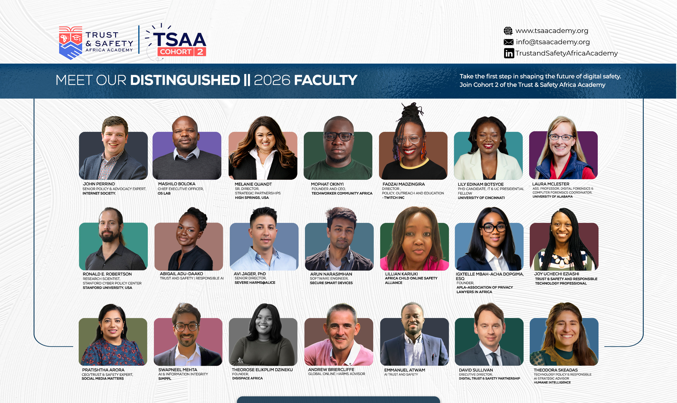 Trust & Safety Africa Academy (TSAA) Trust & Safety Africa Academy (TSAA) — branding and design work 6