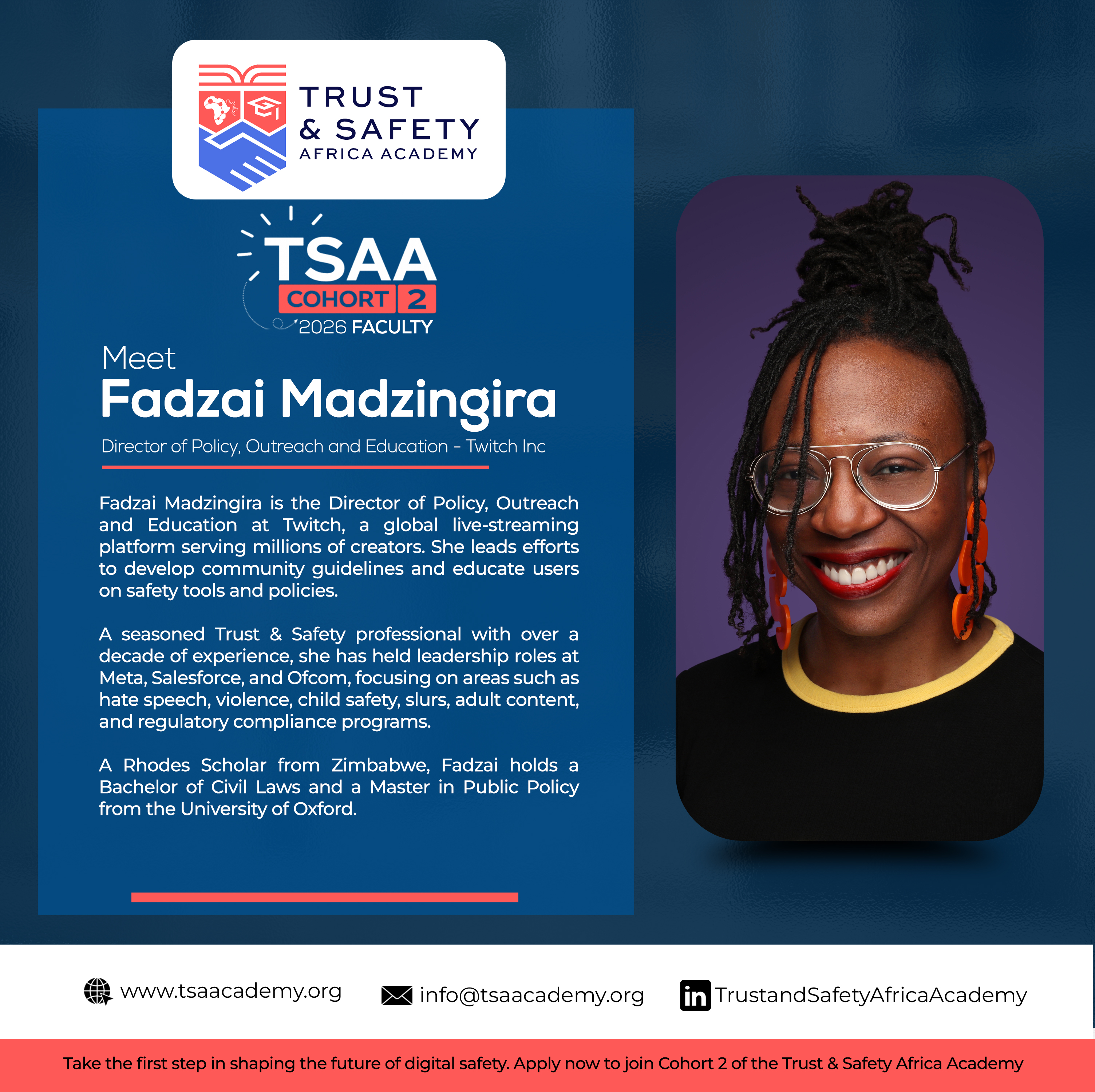 Trust & Safety Africa Academy (TSAA) Trust & Safety Africa Academy (TSAA) — branding and design work 10
